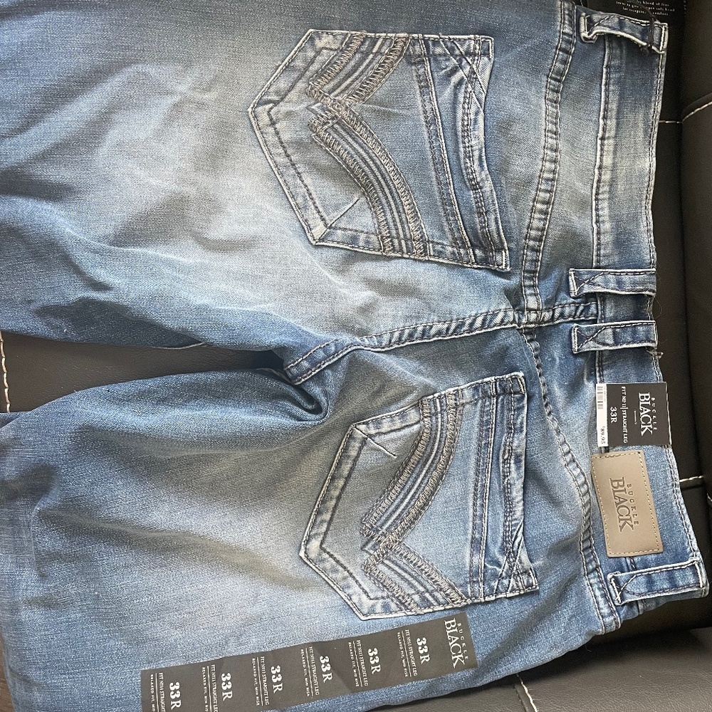 Mens Buckle Black pants
